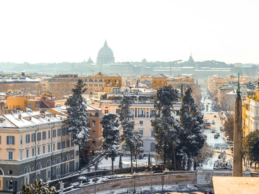 rome in the winter