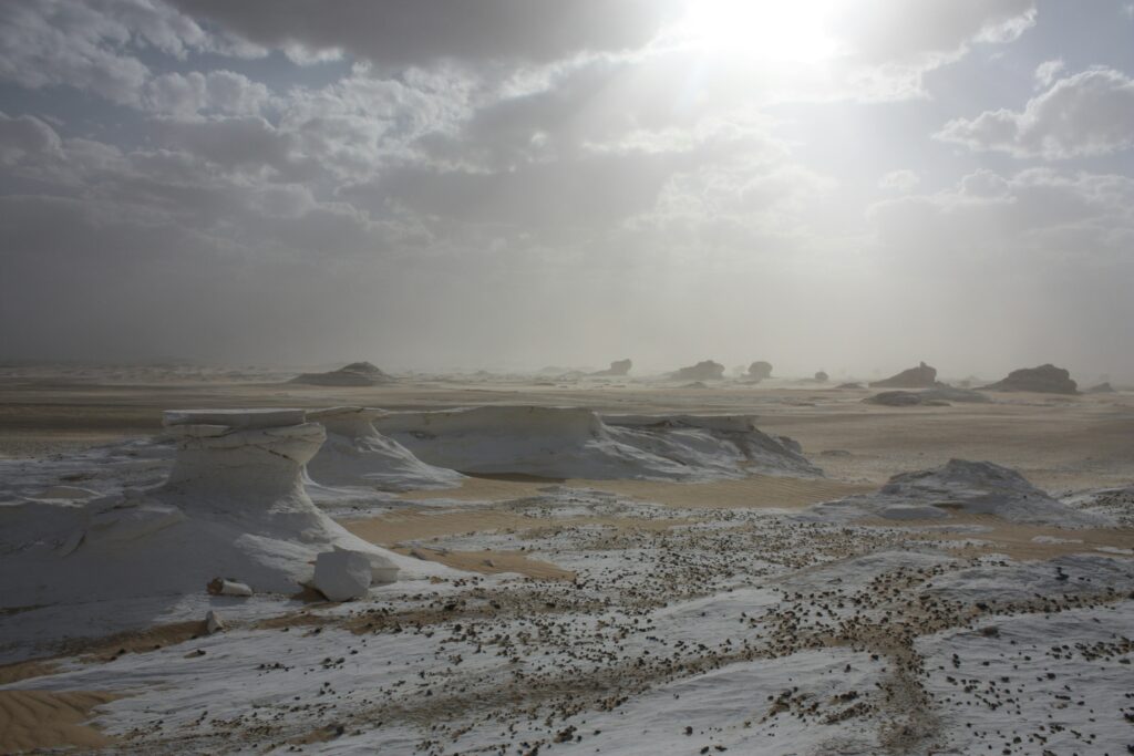 egypt white desert landscape