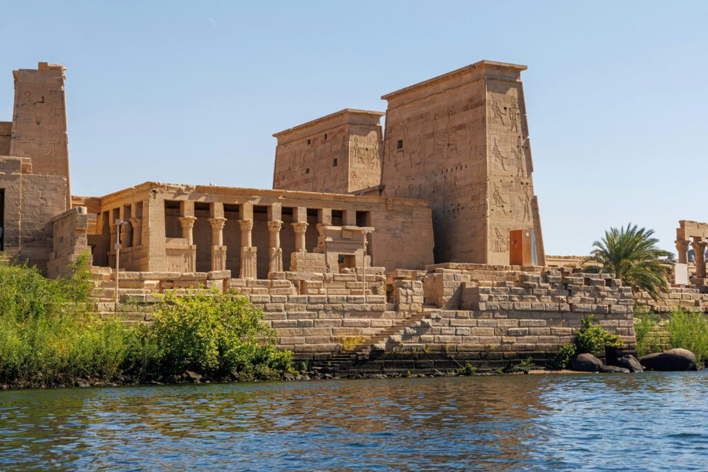 Temple of Philae on the Nile, Aswan, Egypt 