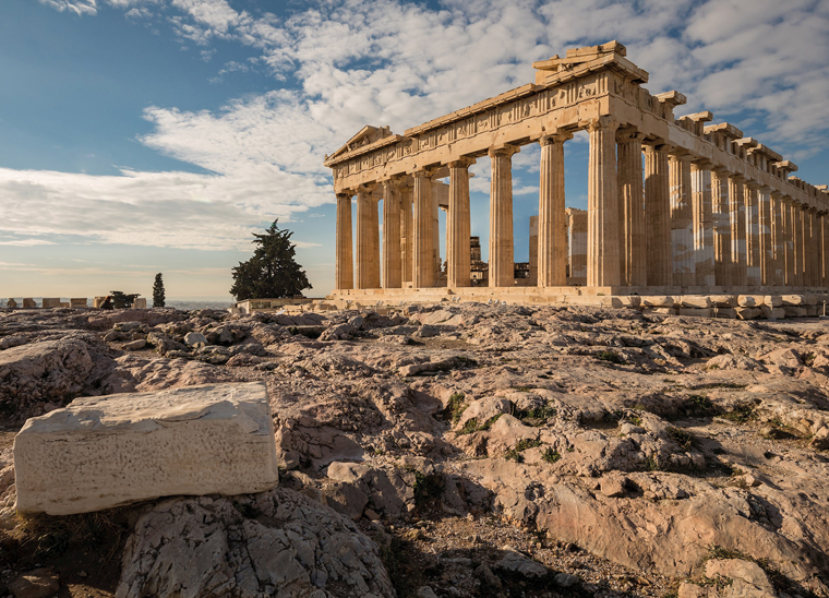 The Parthenon in Athens, Greece