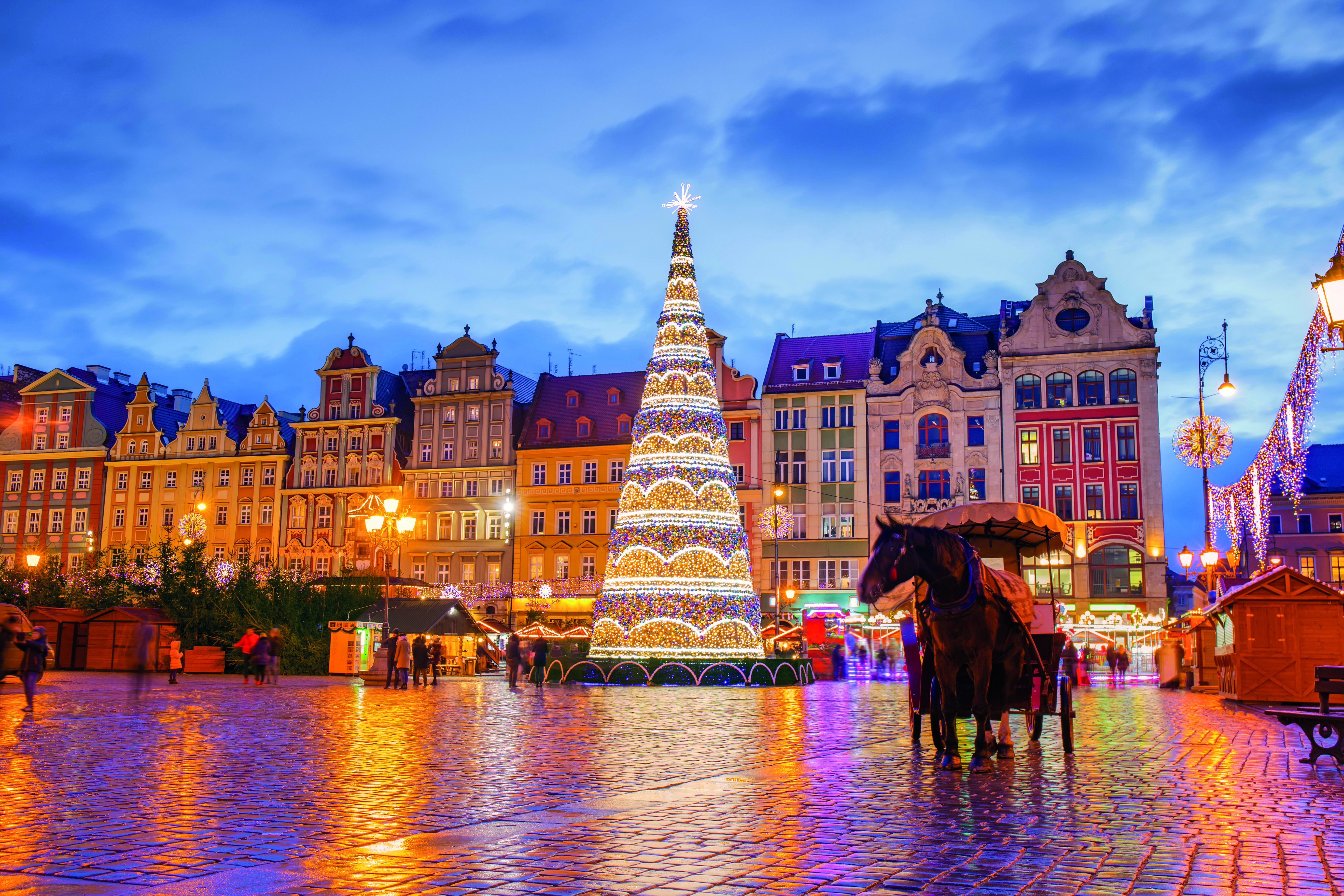 christmas market in Wroclaw, Poland