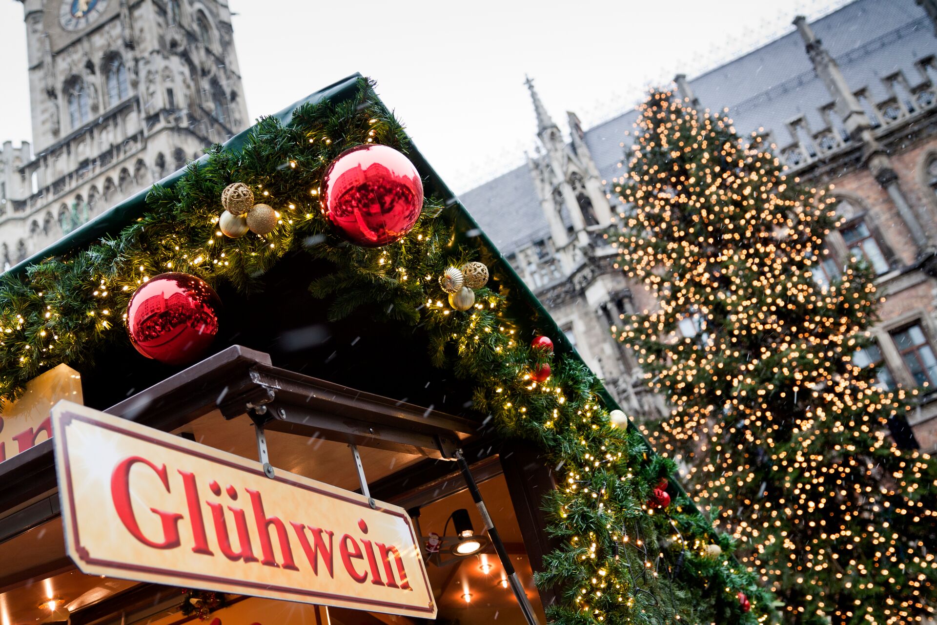 christmas tree in Munich, Germany