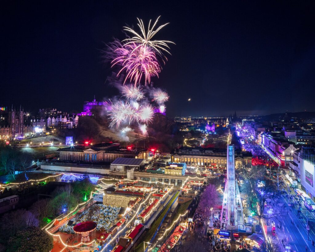 Edinburgh's Hogmanay celebrations and fireworks