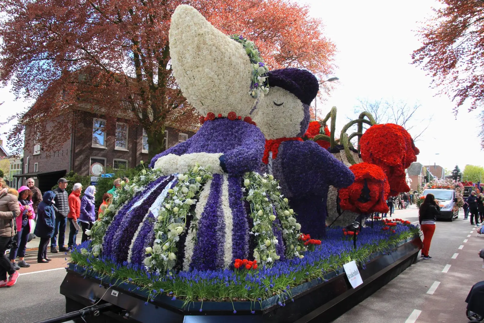 A flower float in the Amsterdam Tulip Festival