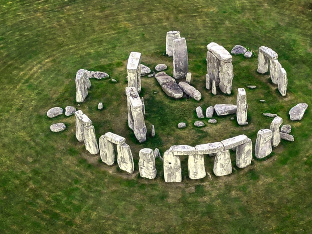 stonehenge from above