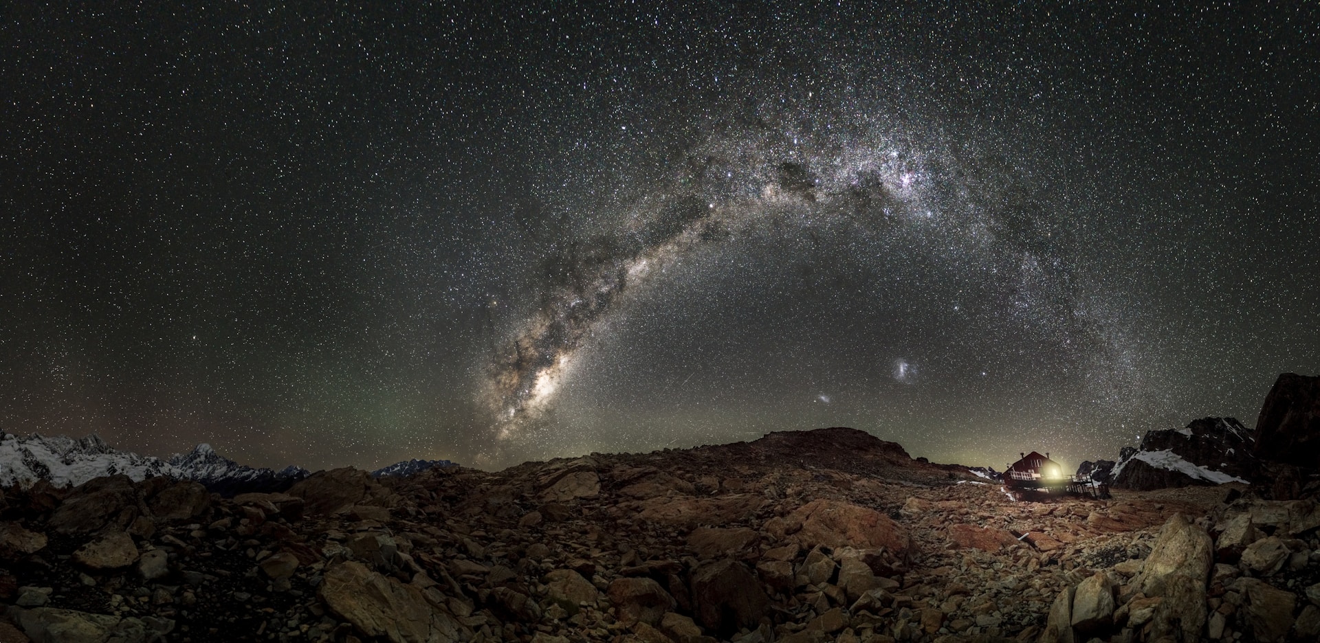 Milky Way photographed over Mount Cook in New Zealand - a best place to see the Milky Way