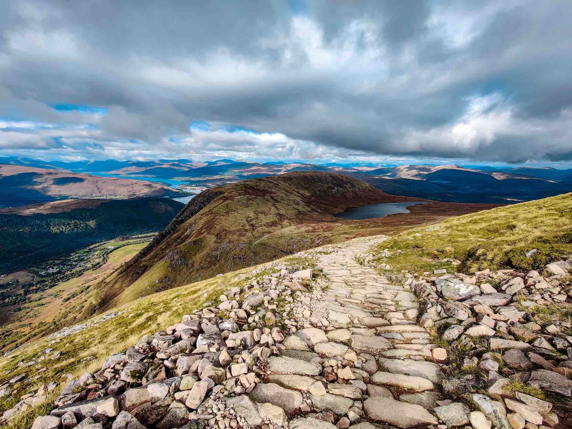 A mountain view of the Scottish Highlands