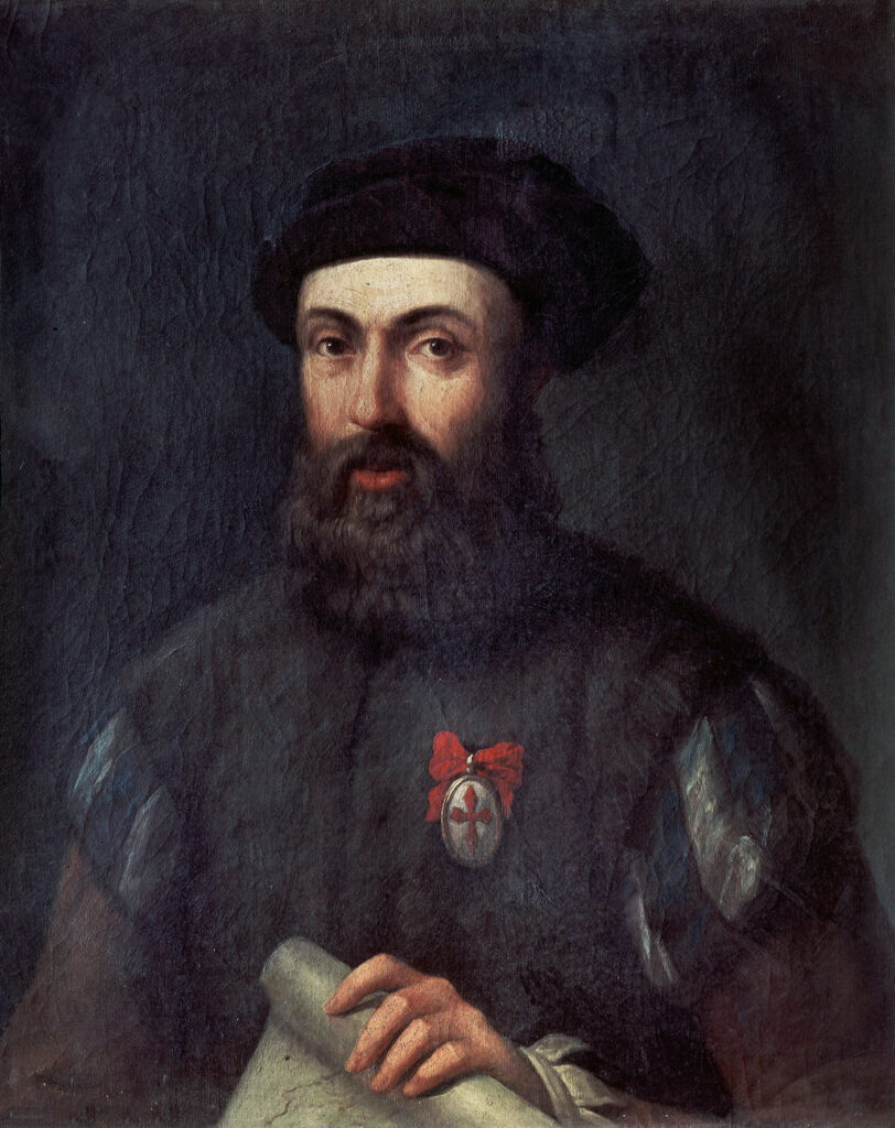 Oil painting of Ferdinand Magellan
