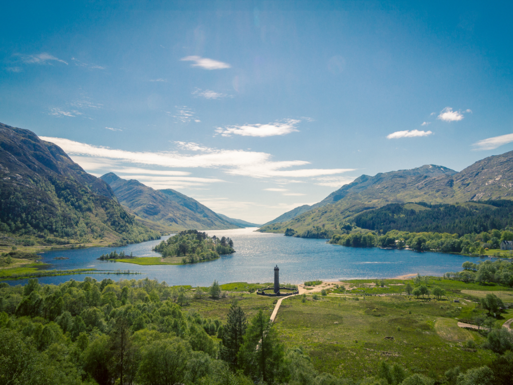 Scotland loch and countryside