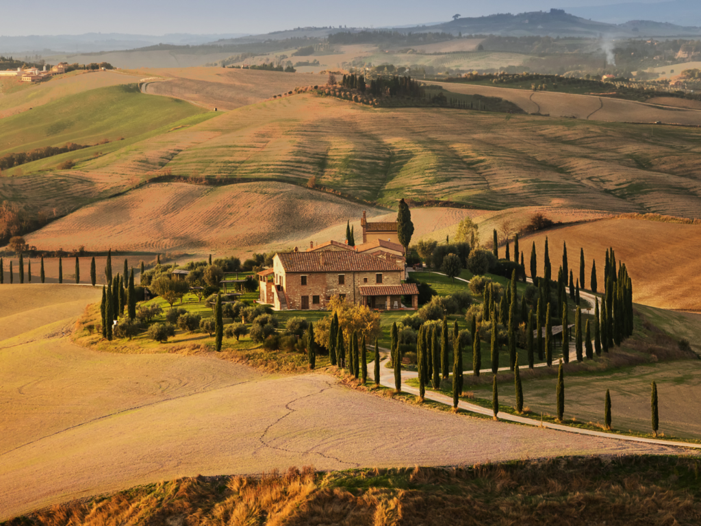 tuscany in the fall