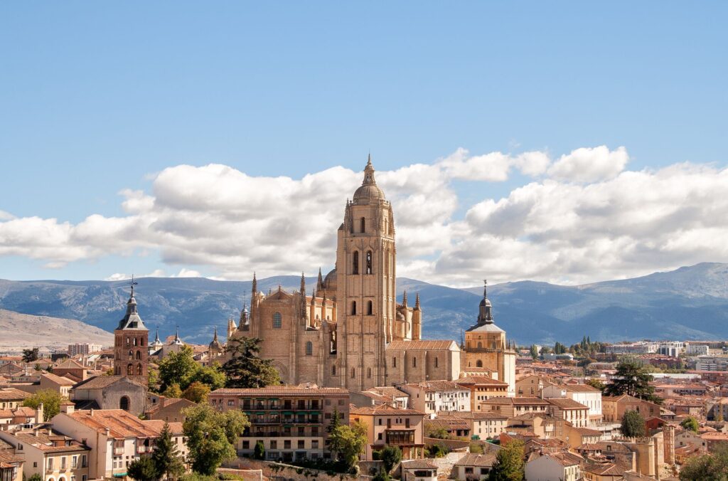 A cathedral in Segovia, Spain