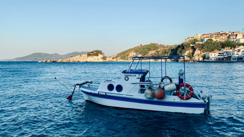 Sailing boat in Greece