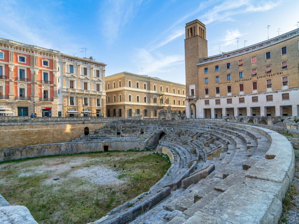 gladiator arenas in italy - lecce amphitheater