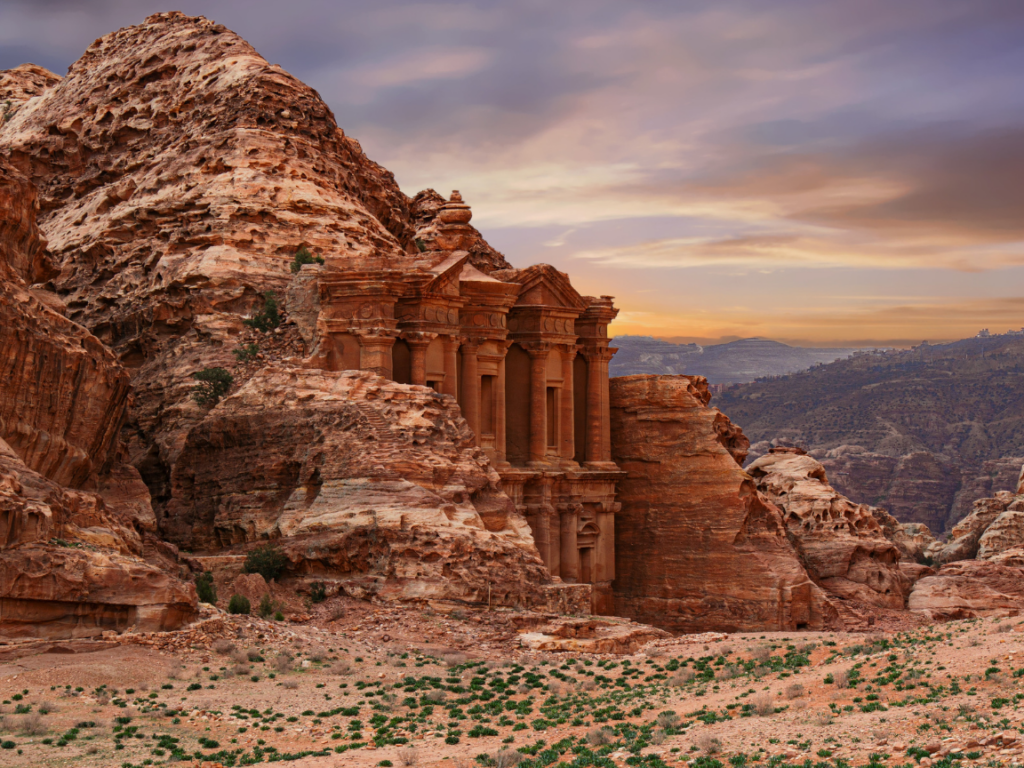 petra at sunset