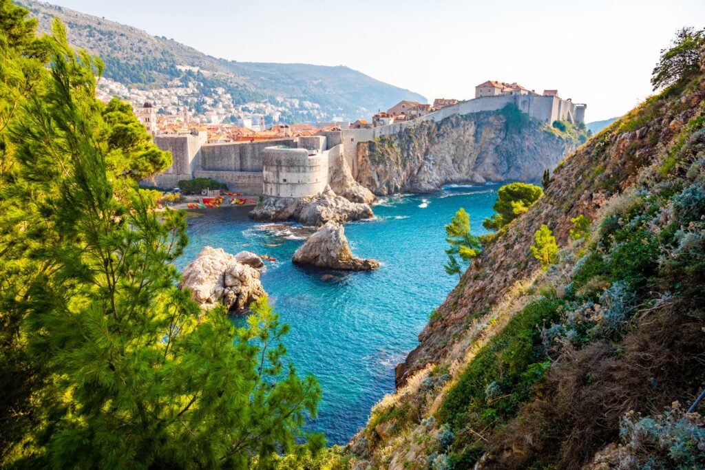 Panoramic view of Bay, Dubrovnik, Croatia