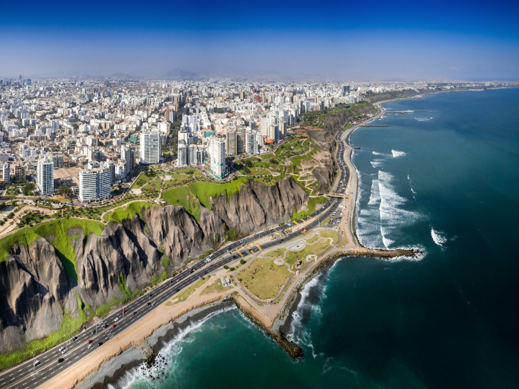 lima in peru, coastline