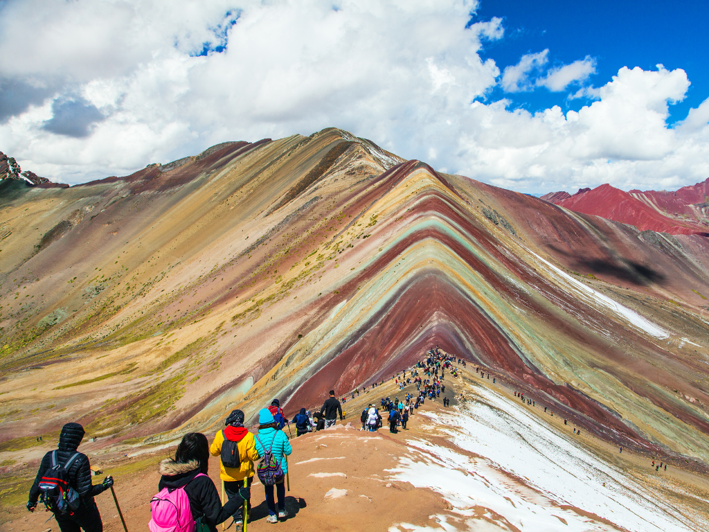 rainbow mountain in peru
