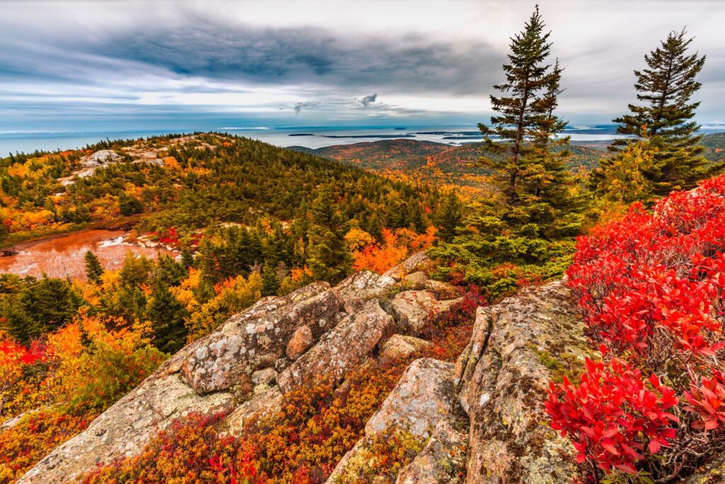 Acadia National Park in Maine, New England in the fall