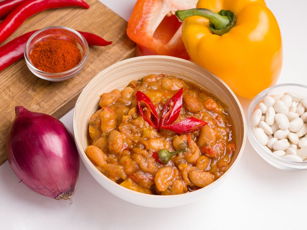 Dish of Balkan bean stew