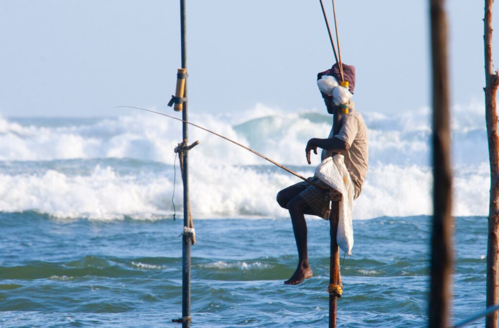 Weligama’s stilt fishermen