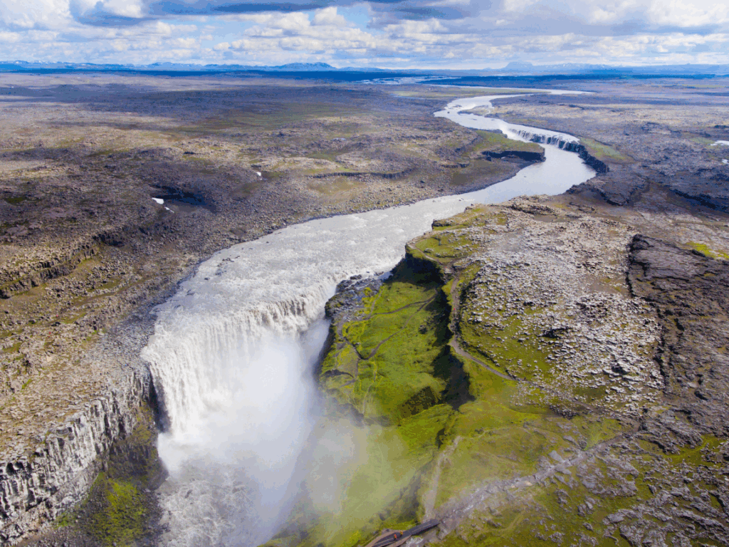 Dettifoss Waterfall movie location in Iceland
