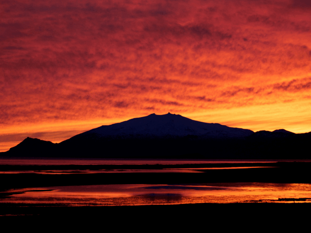 Snæfellsjökull sunset