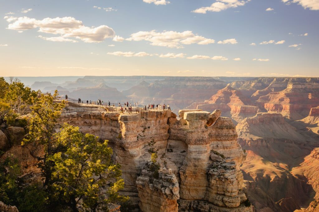 Wide view of Grand Canyon National Park