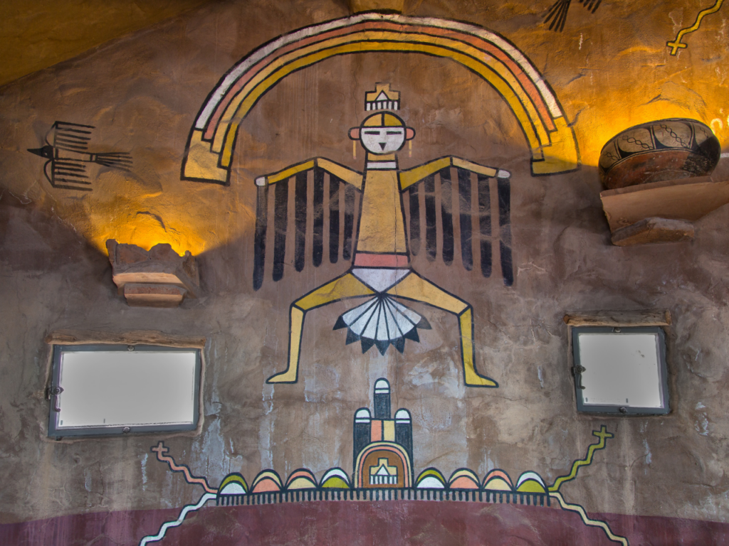 hopi art depicting the sun god