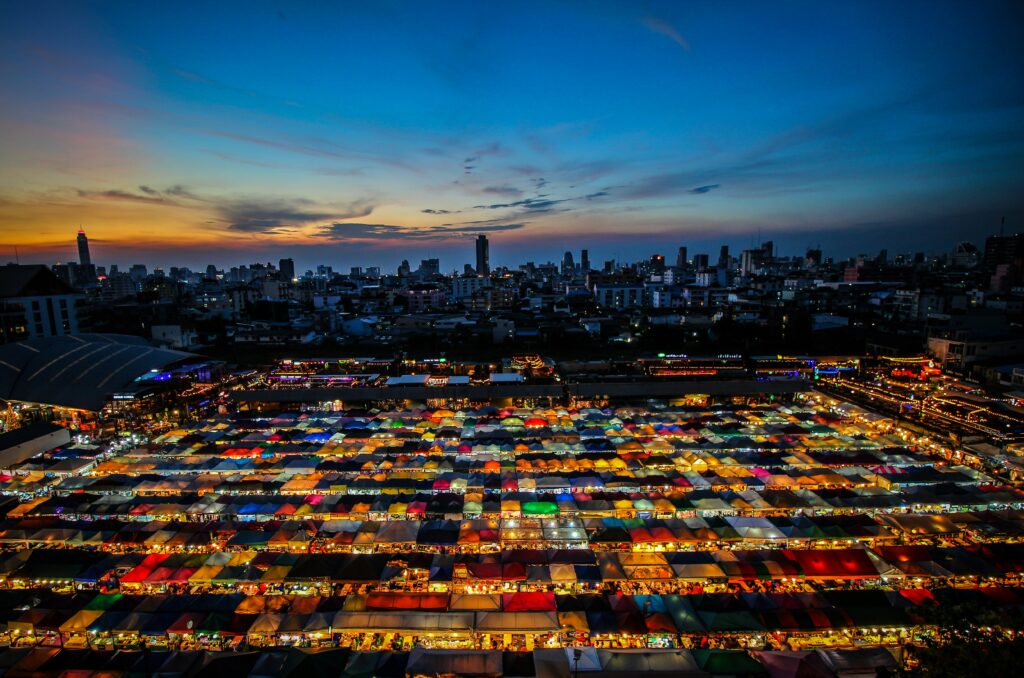 Bangkok night market Ratcahada
