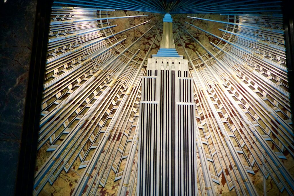 Art Deco design, based on empire state