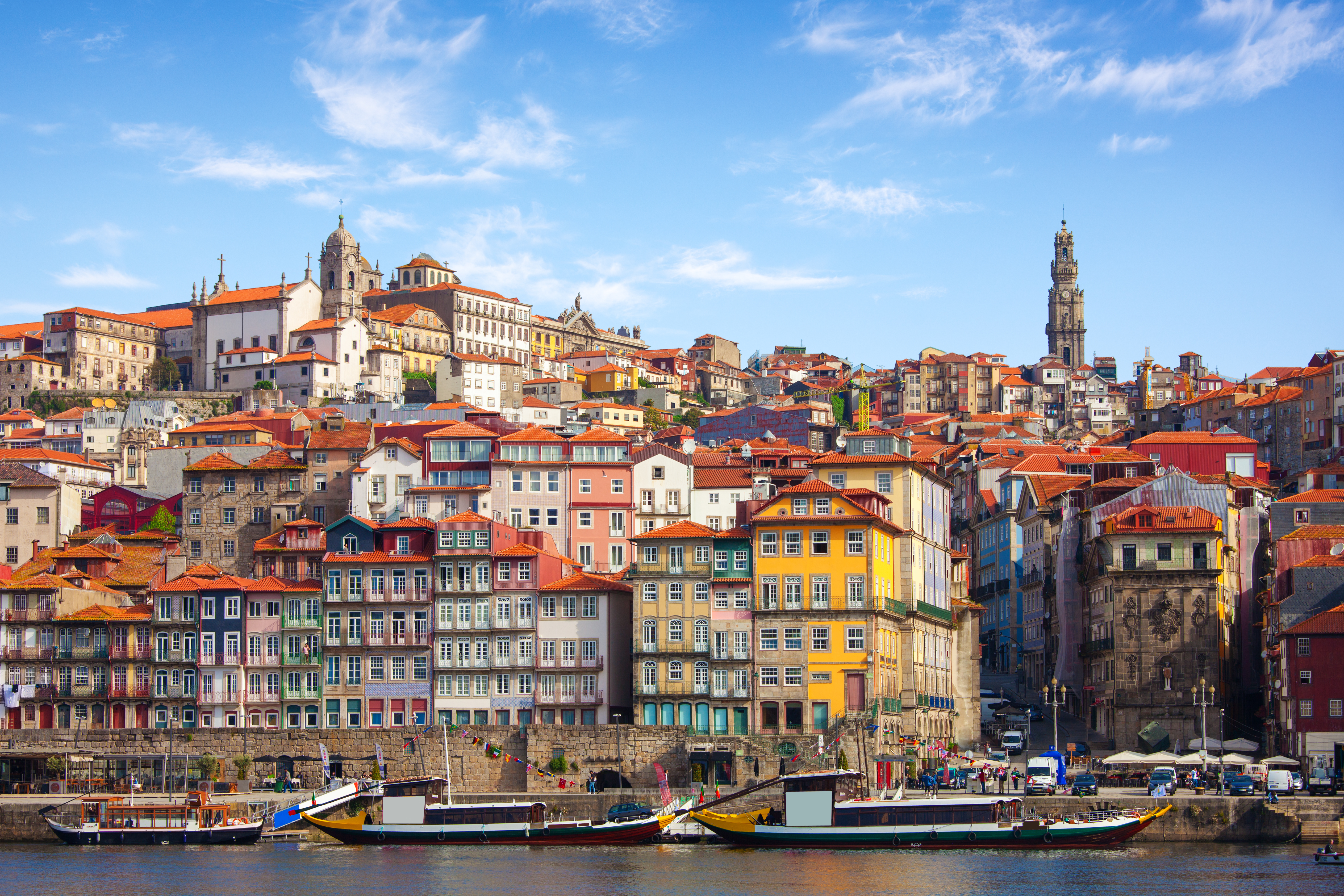 Scenic View On The Historical Part Of Porto And The Douro River, Portugal 1403840099