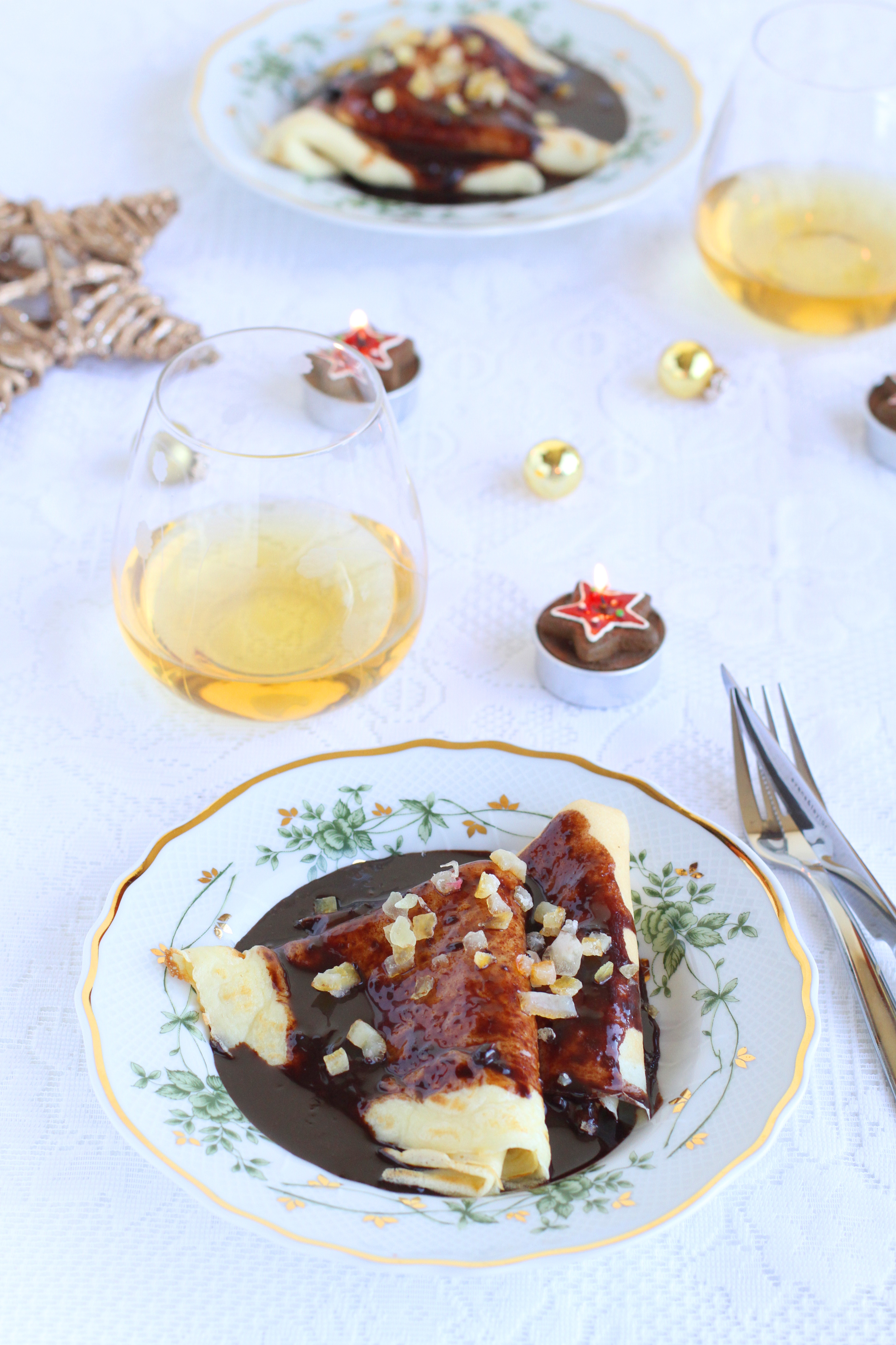 Traditional Hungarian Gundel Pancake