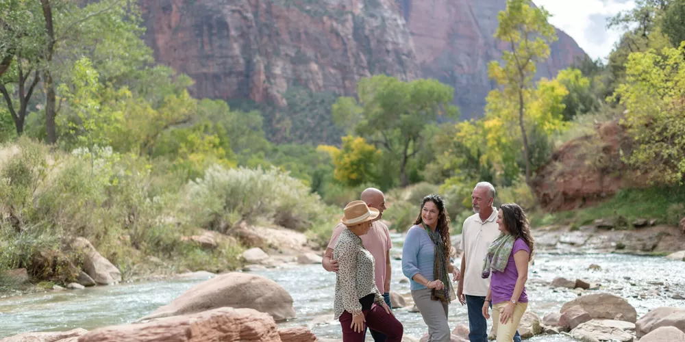 Large Standing By A Stream Zion National Park Utah USA 9 RTD