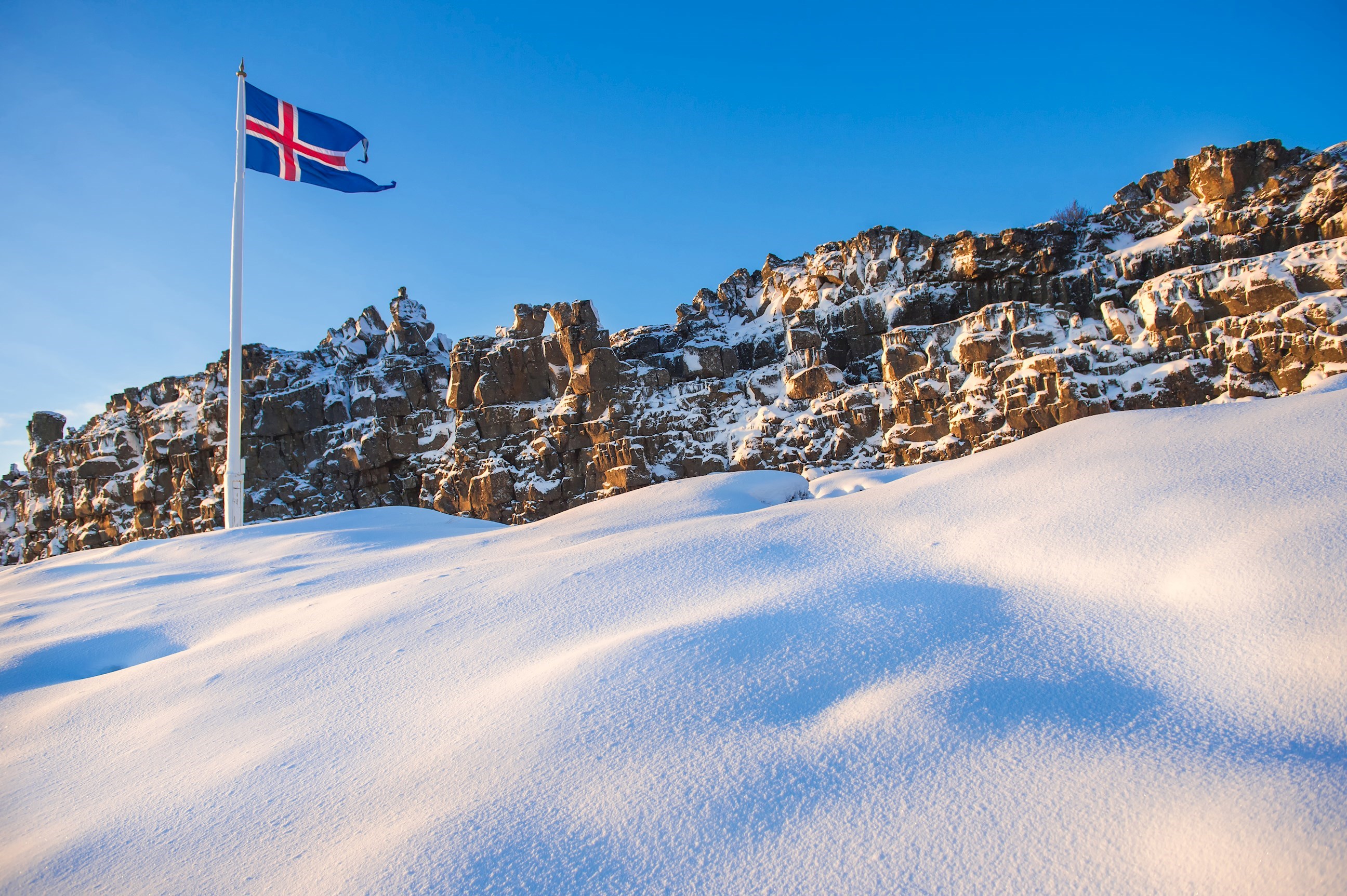 Parliment Rock at Thingvellir, Iceland