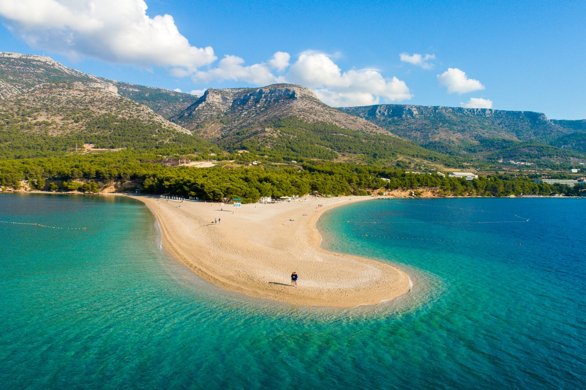 View of a beach on peninsula in Bol, Croatia