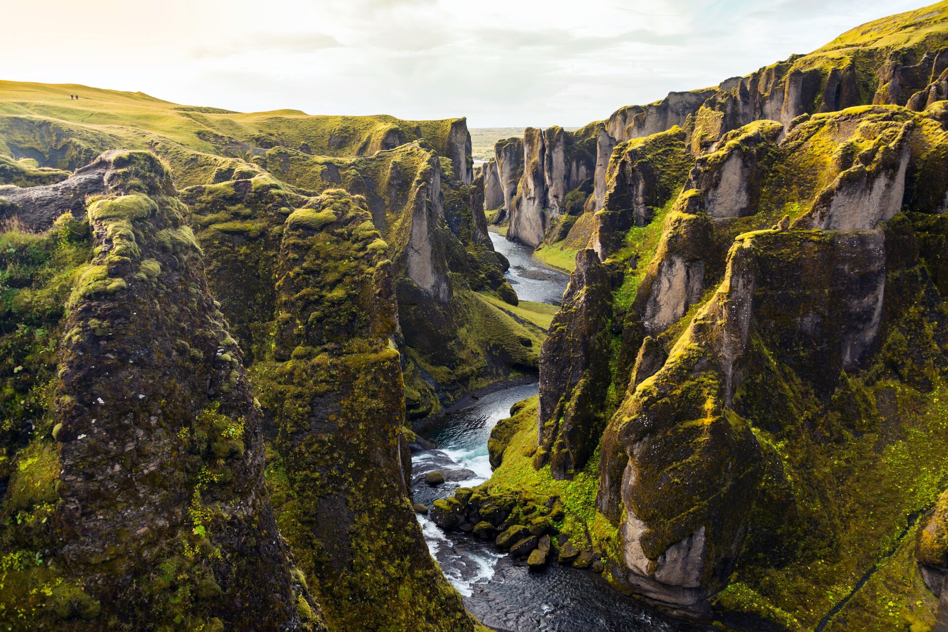 Fjadrargljufur Canyon In Iceland