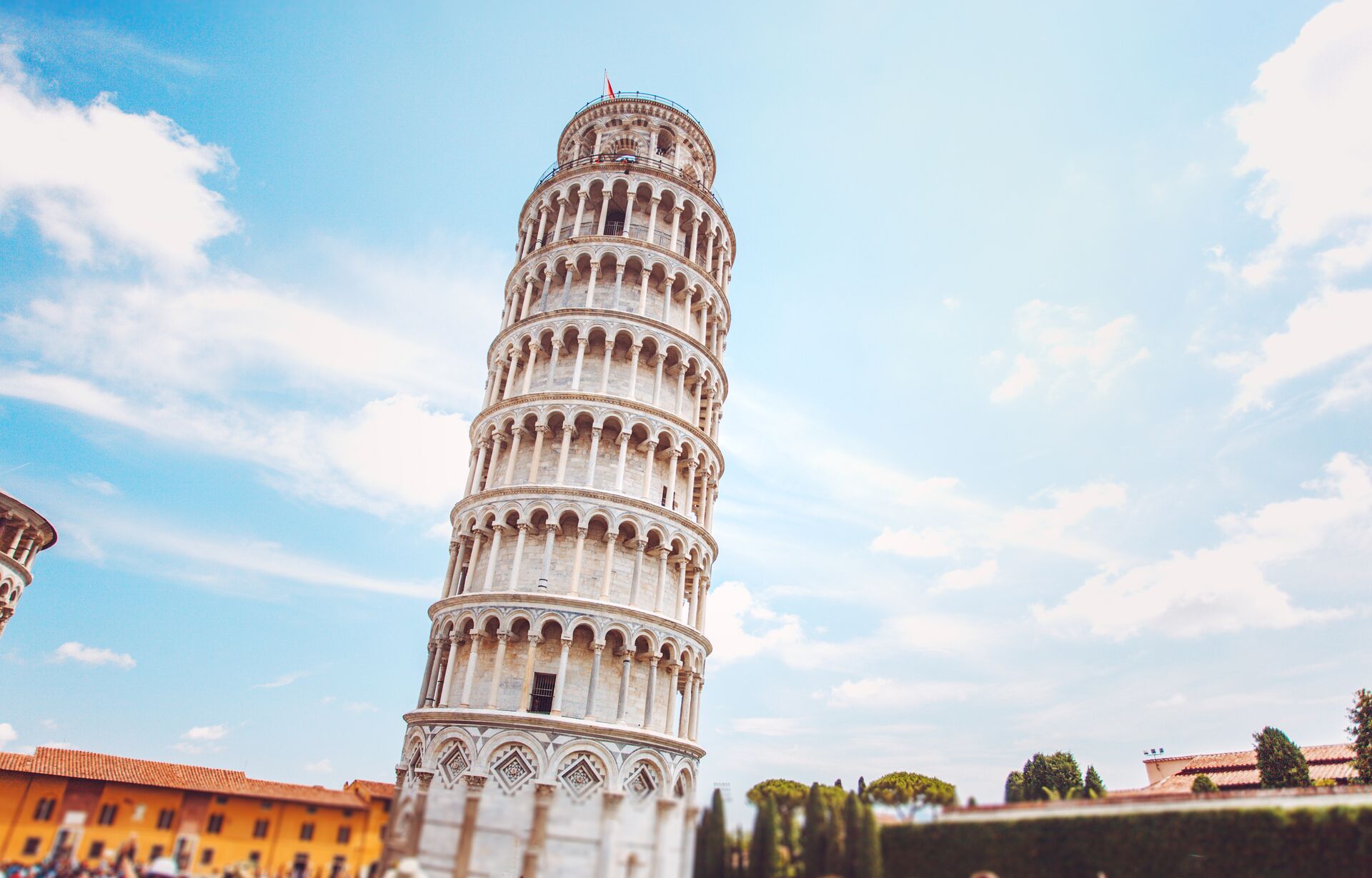 The leaning tower of Pisa in Italy