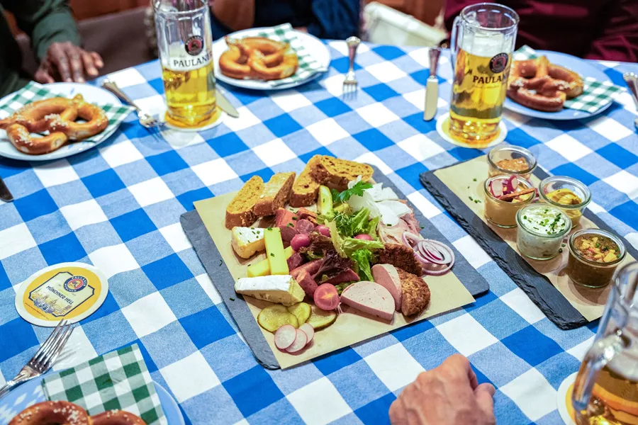 Guests At German Beer Hall in Germany