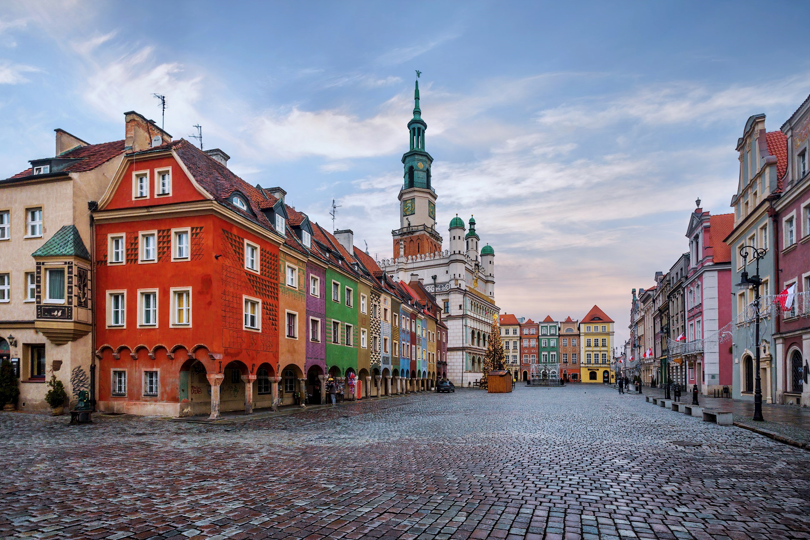 The main square in Old Town Poznan, Poland