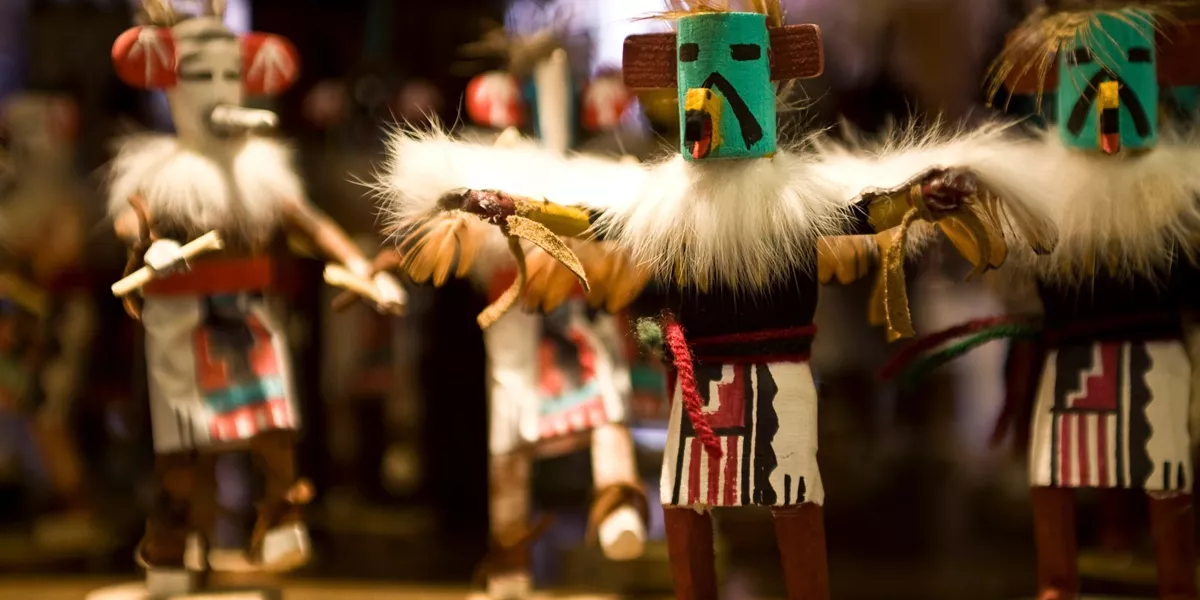 Figurines at the Cameron Trading Post in Cameron, Arizona, USA