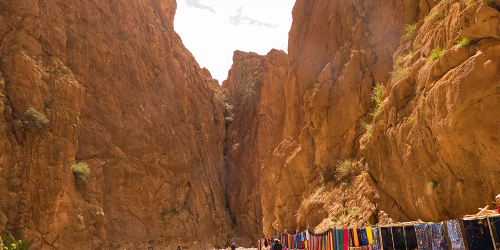 The Todra Gorge in The Atlas Mountains, Morocco in North Africa