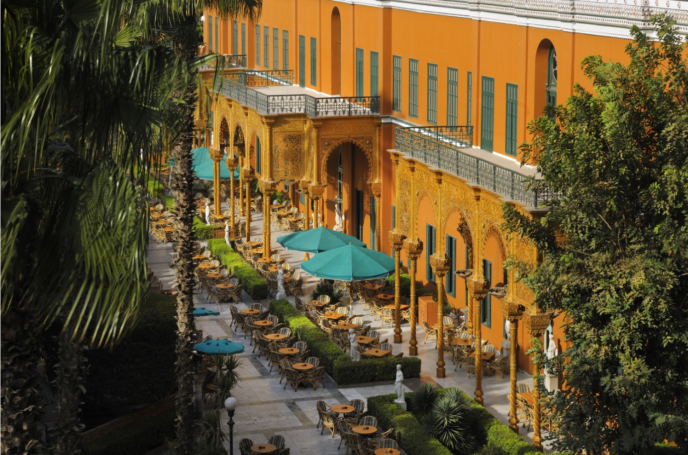 Cairo Marriott Hotel And Omar Khayyam Casino Cairo Egypt Garden Promenade