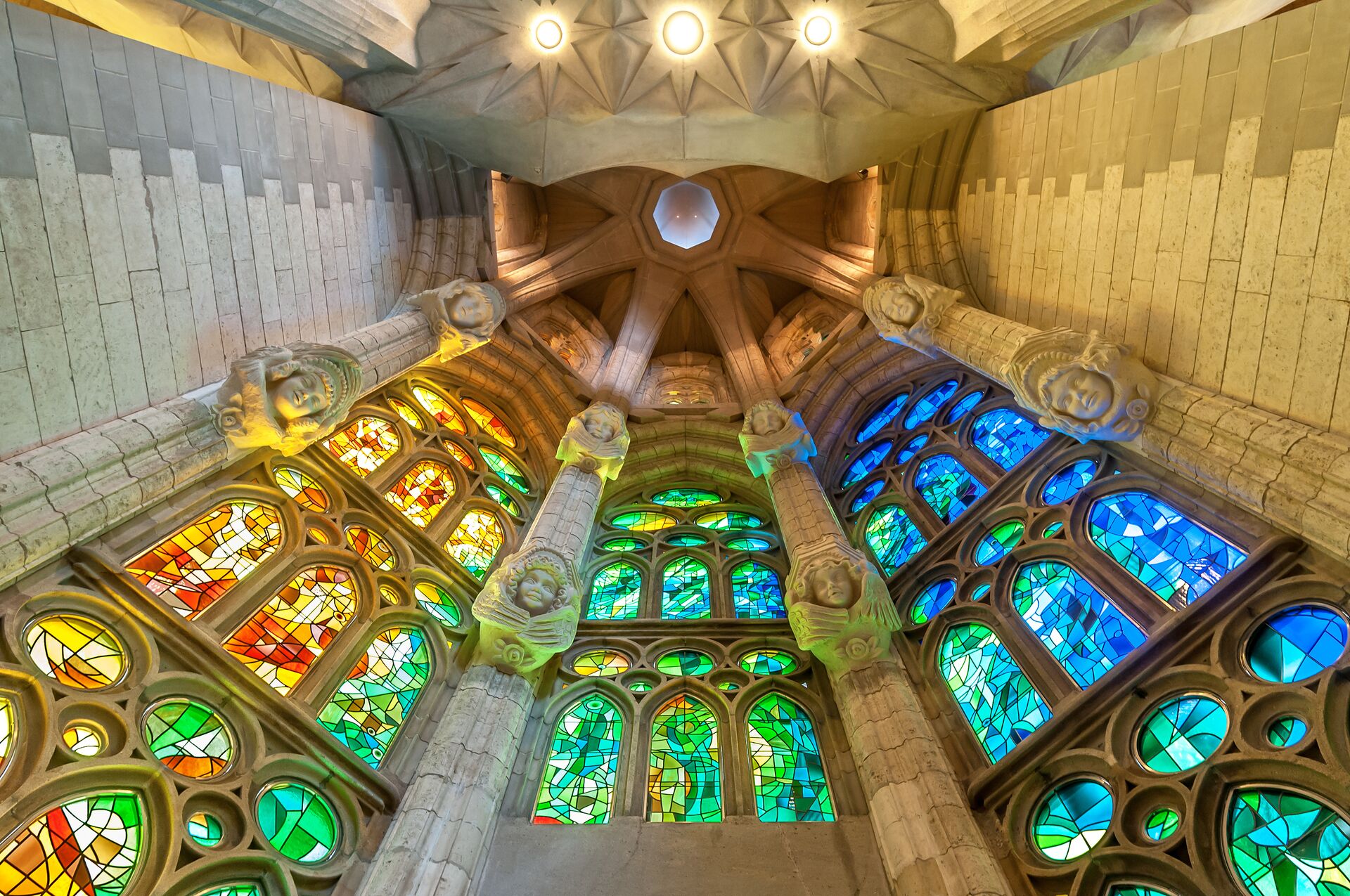 Large Sagrada Familia Of Barcelona In Spain, Europe 471544641