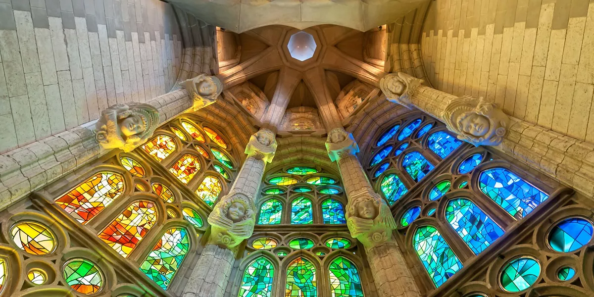 Large Sagrada Familia Of Barcelona In Spain, Europe 471544641