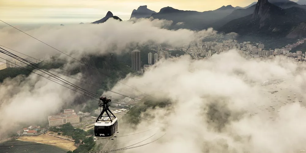 View From Sugarloaf Mountain in Rio de Janeiro, Brazil