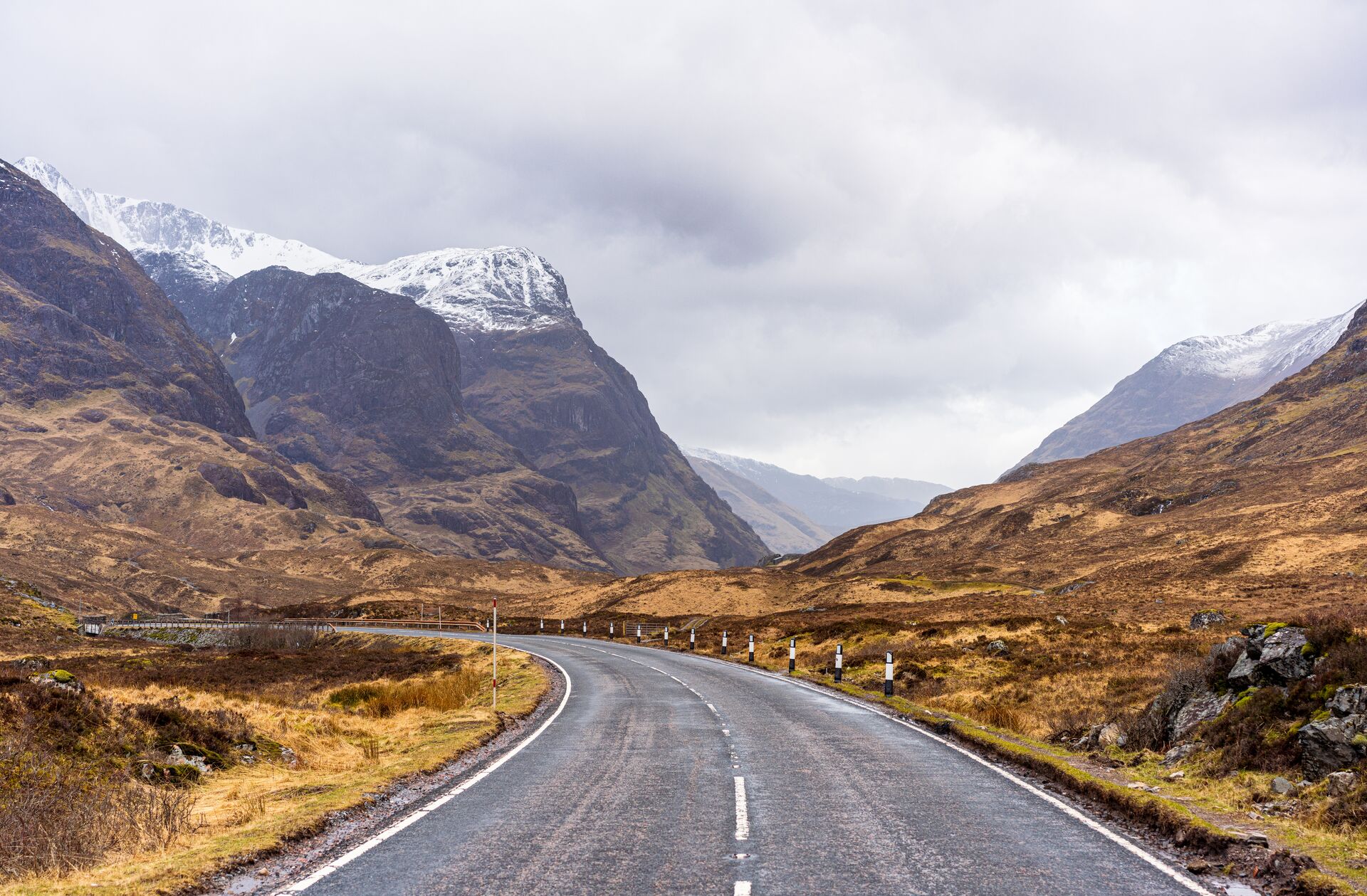 The entrance to Glencoe in the Scottish Highlands