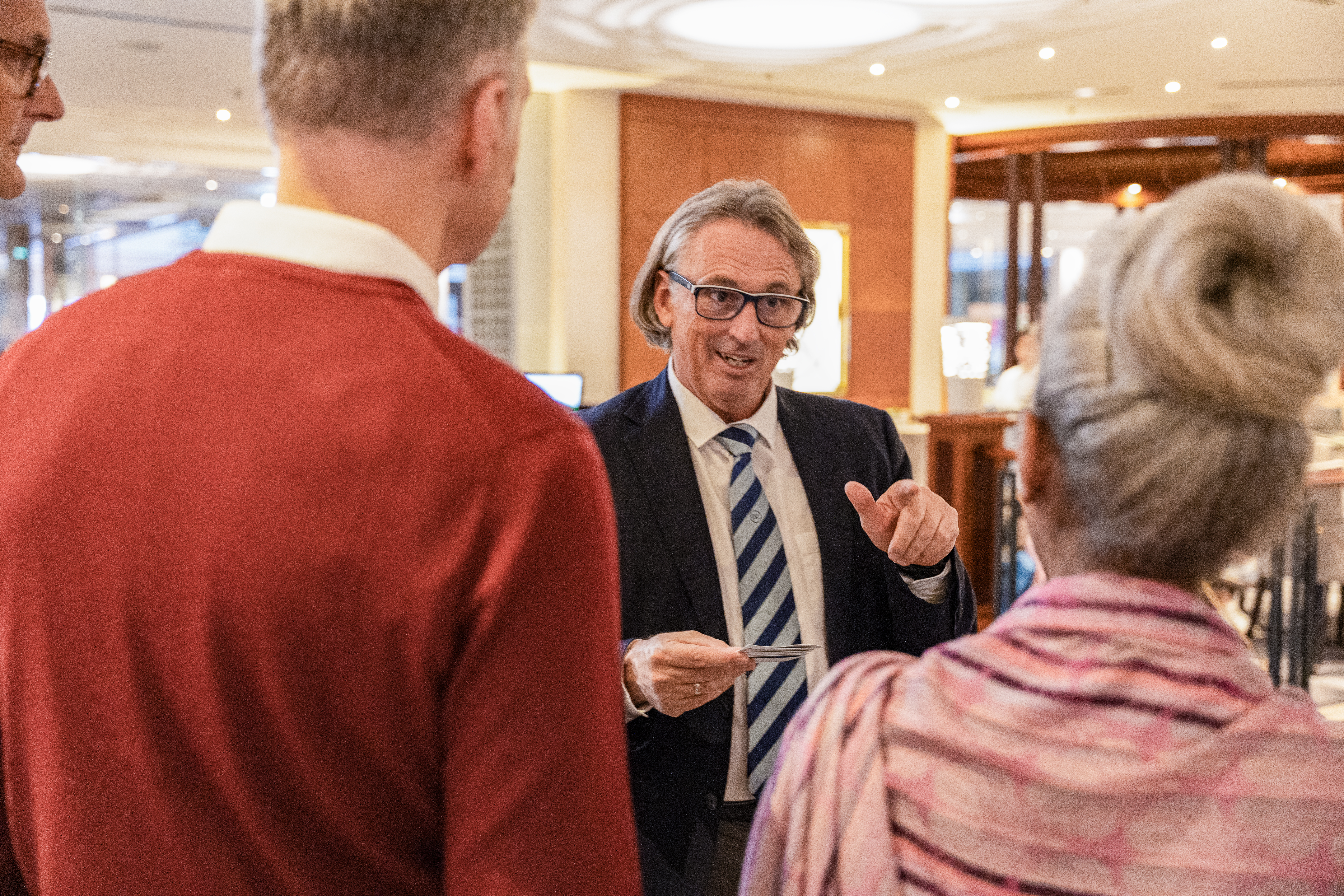 Guest Checking In With Travel Director