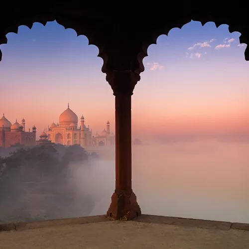 Hero Taj Mahal Dusk Agra India