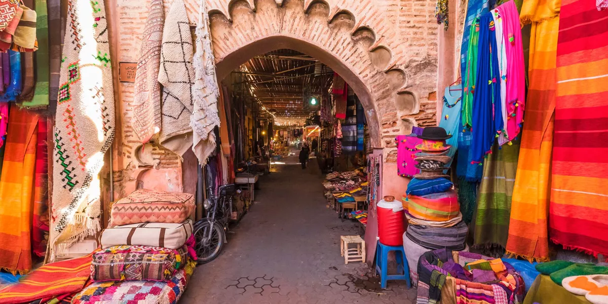Jamaa El Fna Market in Marrakesh, Morocco