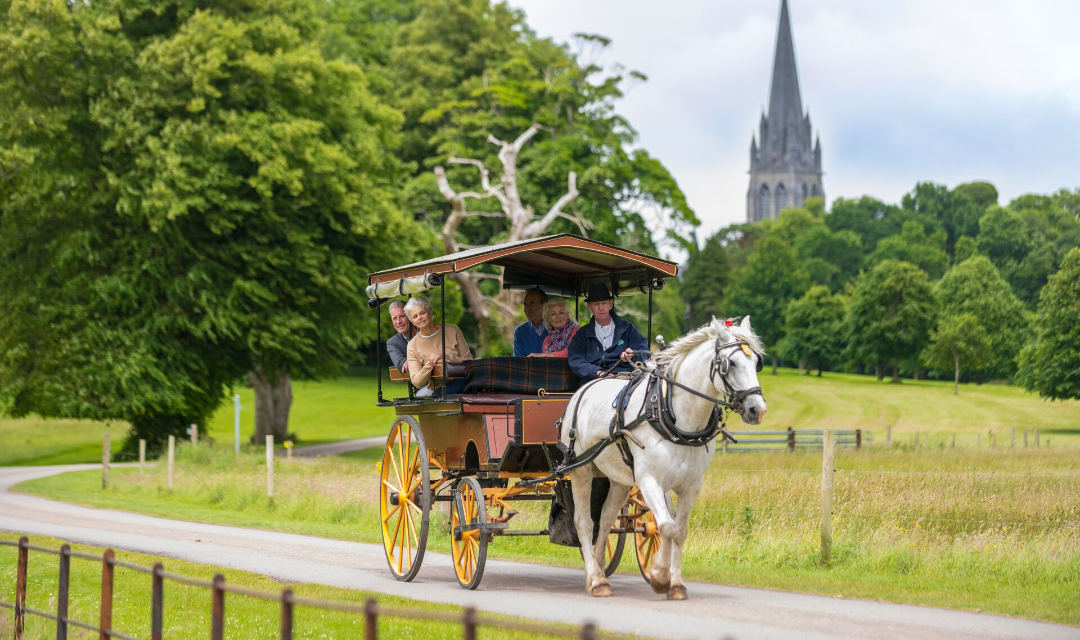 Horse-drawn carriage in Ireland